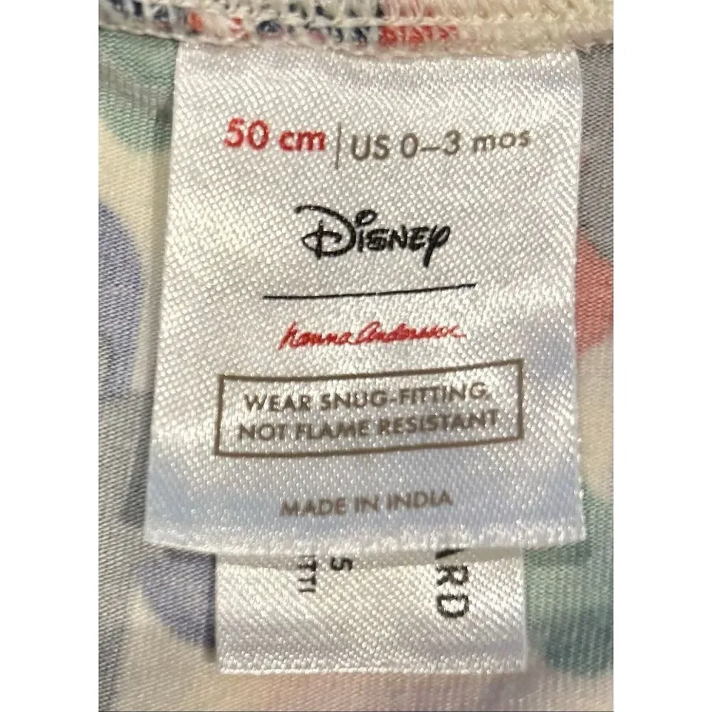 Hanna Andersson Disney sleeper size 0-3 mos